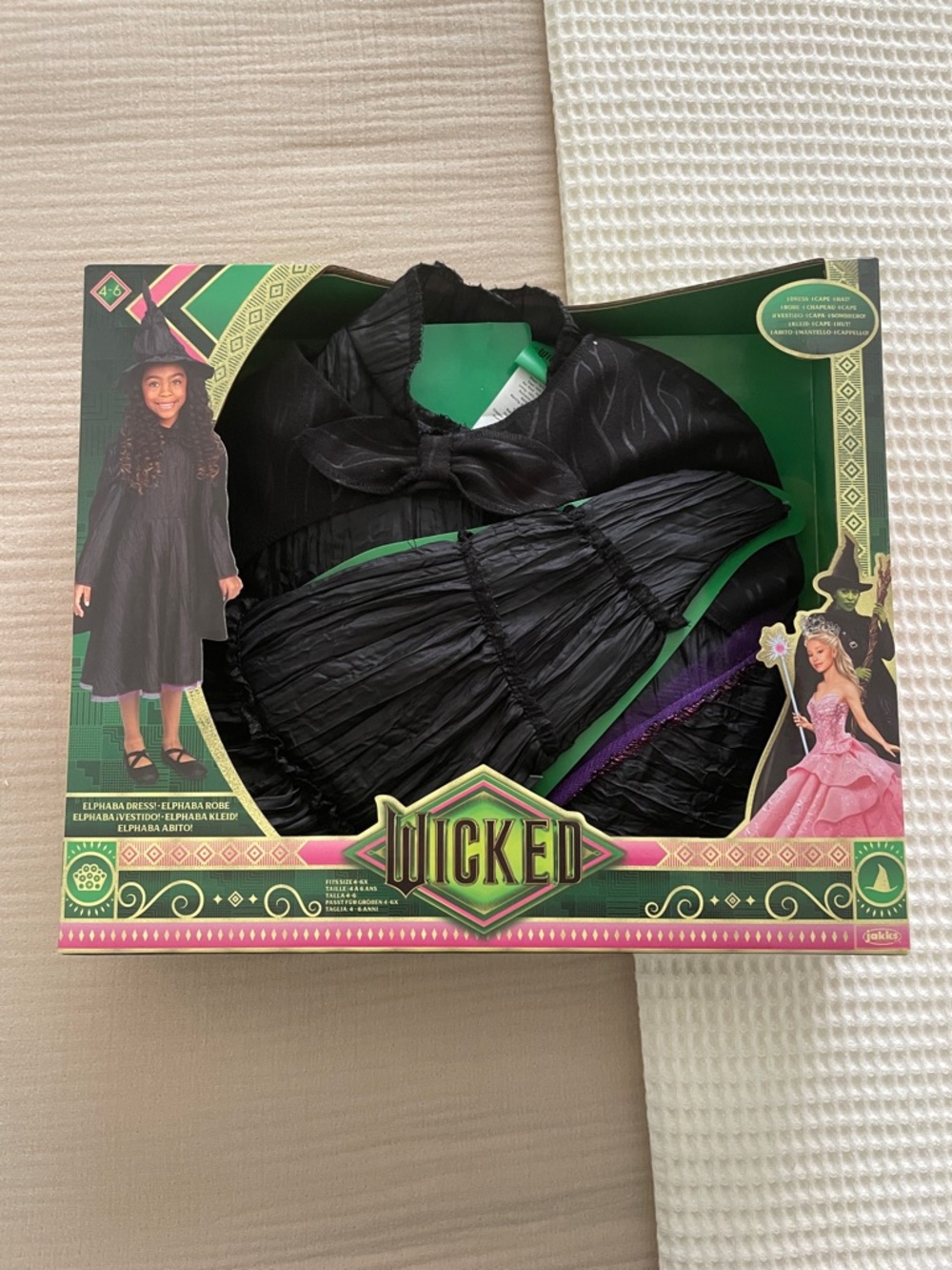Wicked Girls' Black Witch Costume Dress & Hat